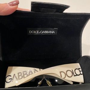 Auth white DOLCE & GABBANA DG 2005-M 05/6G 120 sunglasses